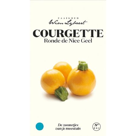 Courgette Rond De Nice Geel - Wim Lybaert Zaaigoed