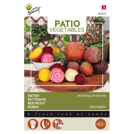 Buzzy Patio Veggies, Betterave Hula Hoop, mélange de 4 co - Buzzy Patio Veggies, Biet Hula Hoop