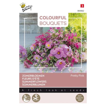 Buzzy Colourful Bouquets, Pretty Pink