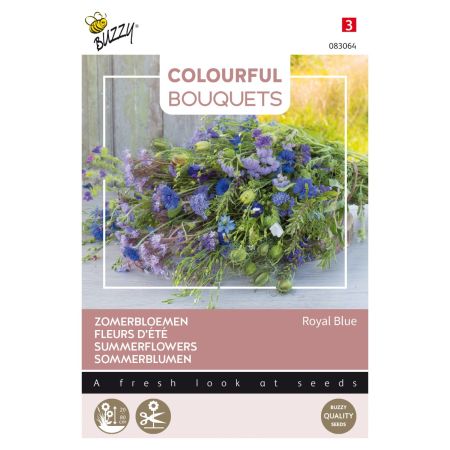 Buzzy Colourful Bouquets, Royal Blue