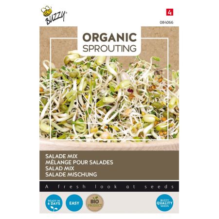 Buzzy Organic Sprouting de Salad (BIO) - Buzzy Organic Sprouting Salademengsel  (BIO)