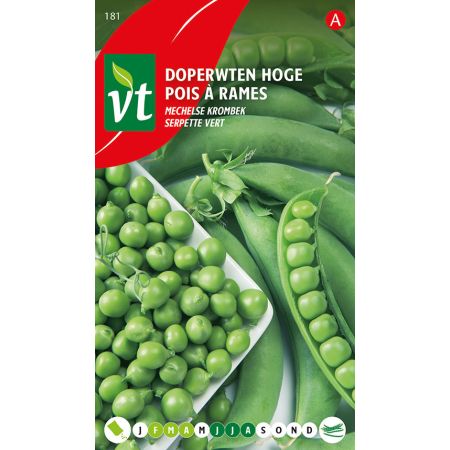 Pois A Rames Serpette Vert - Erwt Doperwt Mechelse Groene Krombek