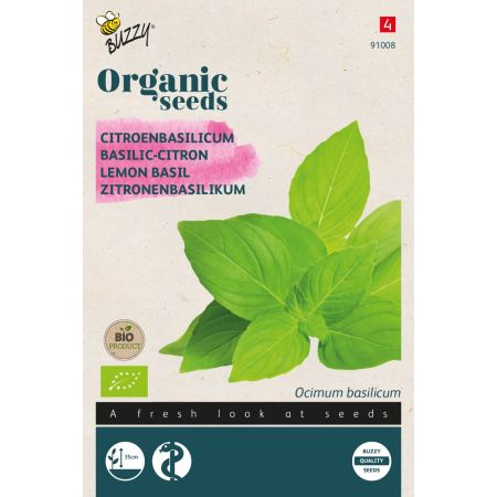 Buzzy® Organic Basilic-Citron (BIO) - Buzzy Organic Basilicum Citroensmaak (BIO)
