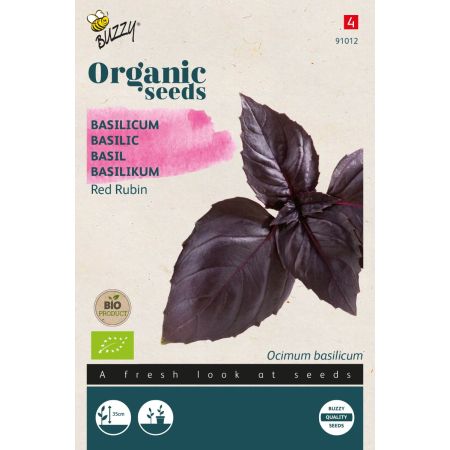 Buzzy Organic Basilic Red Rubin (BIO) - Buzzy Organic Basilicum Red Rubin (BIO)