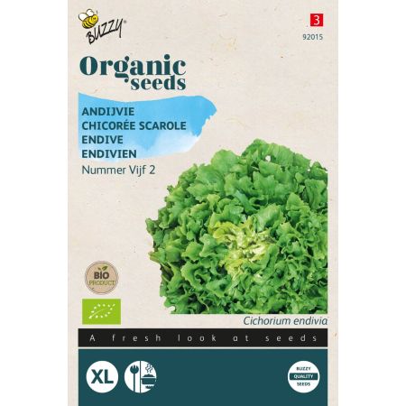 Buzzy Organic  Chicorée scarole Grosse bouclée 2 (BIO) - Buzzy Organic Andijvie Nummer Vijf 2 (BIO)