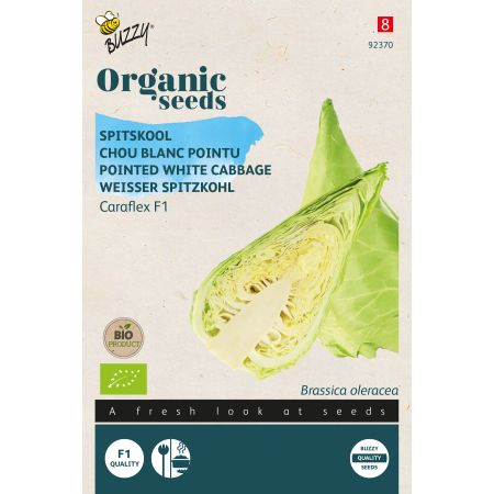 Buzzy Organic Chou Blanc Pointu Caraflex F1 - Bio Semences