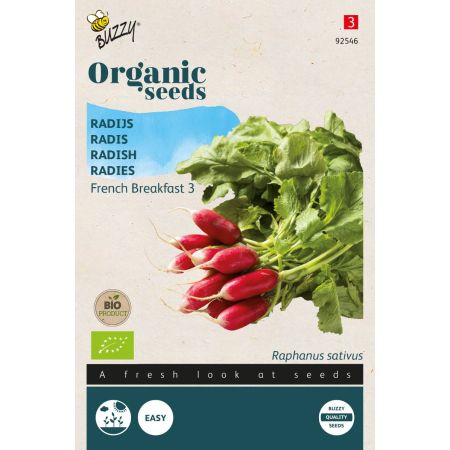Buzzy Organic Radis French Breakfast 3 (BIO) - Buzzy Organic Radijs French Breakfast 3 (BIO)