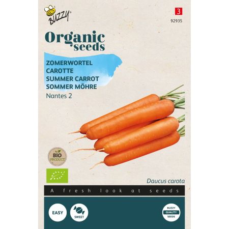 Buzzy Organic Carotte Nantaise améliorée 2(BIO) - Buzzy Organic Zomerwortelen Nantes 2  (BIO)