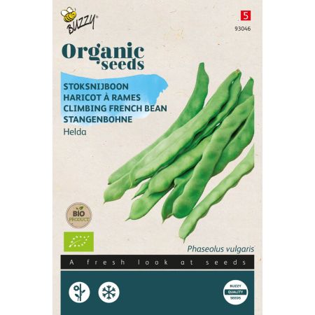 Buzzy Organic Haricot à rames Helda(BIO) - Buzzy Organic Stoksnijboon Helda  (BIO)
